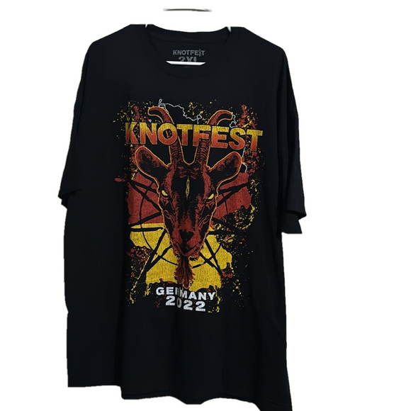 Knotfest Germany 2022 Black T-Shirt - Picture 1 of 6